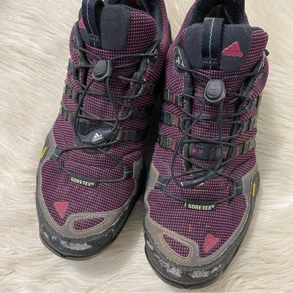 ADIDAS Mens Terrex Fast X FM Purple Low Cut Hiking Shoes (womens 8) - Picture 3 of 10